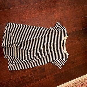 Target Black and White Striped Short Sleeve Tee